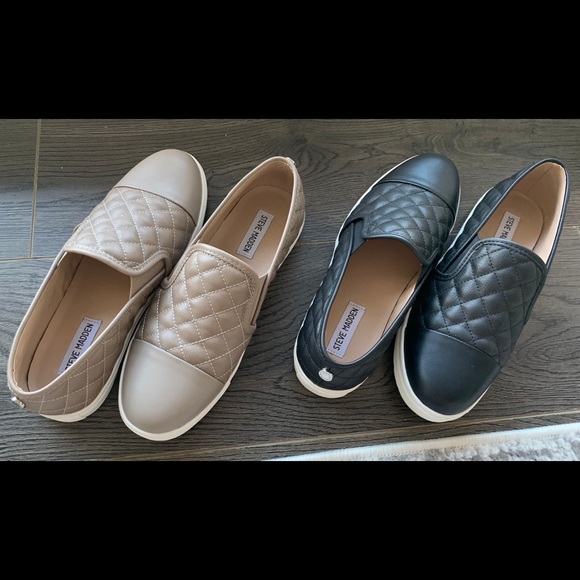 SOLD - Steve Madden slip on shoes. 2 pairs - Picture 1 of 3